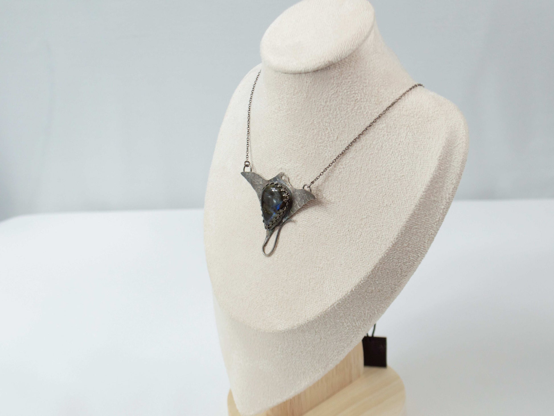 Manta Ray Labradorite Pendant