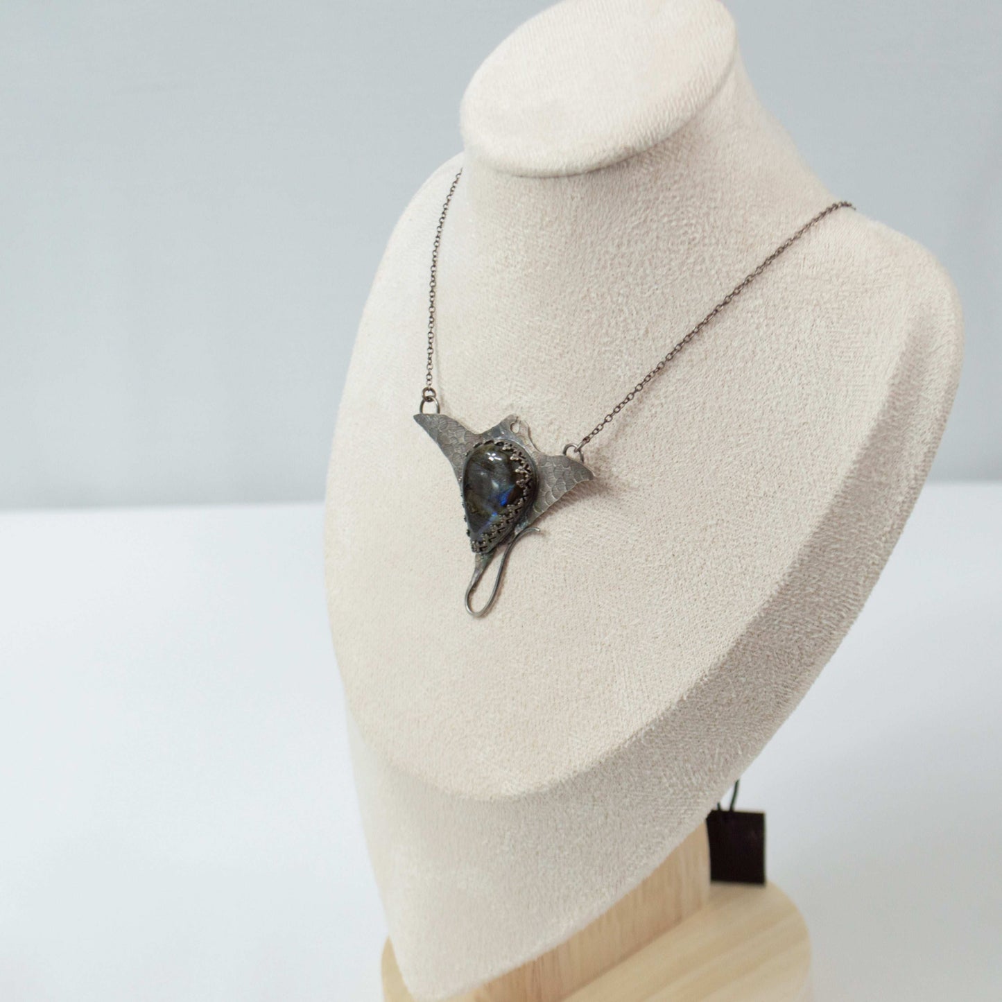Manta Ray Labradorite Pendant
