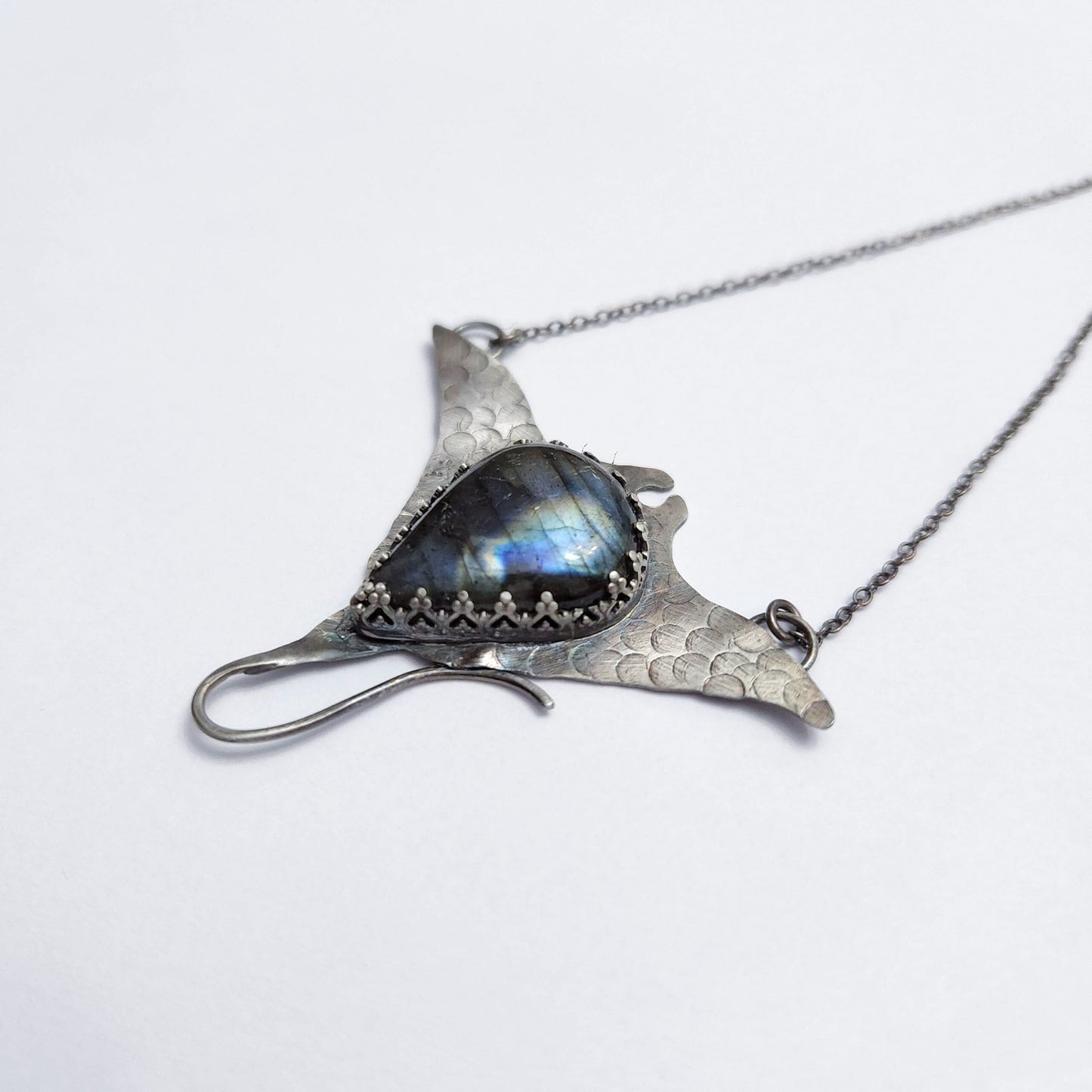 Manta Ray Labradorite Pendant image 2