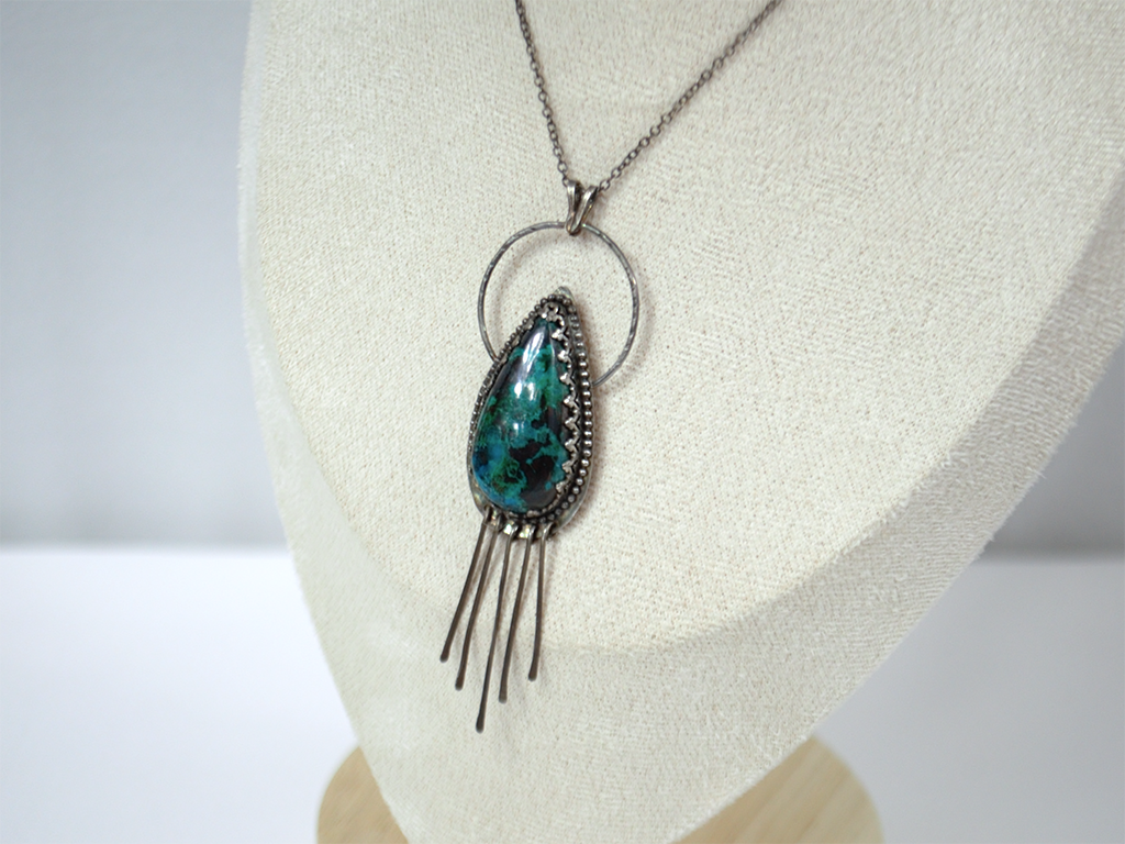 Fringe Chrysocolla Pendant