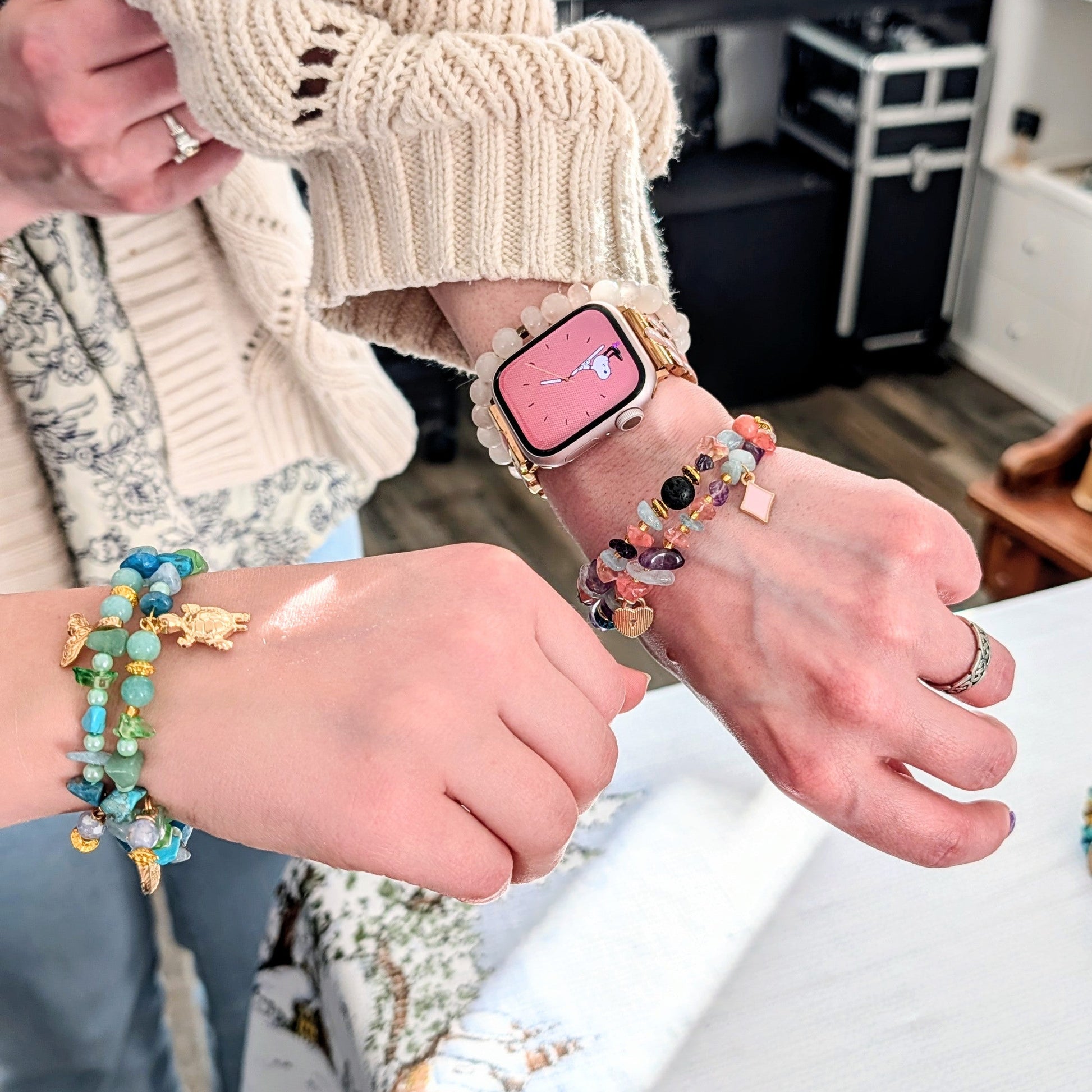 Mother-daugther bracelet workshop 